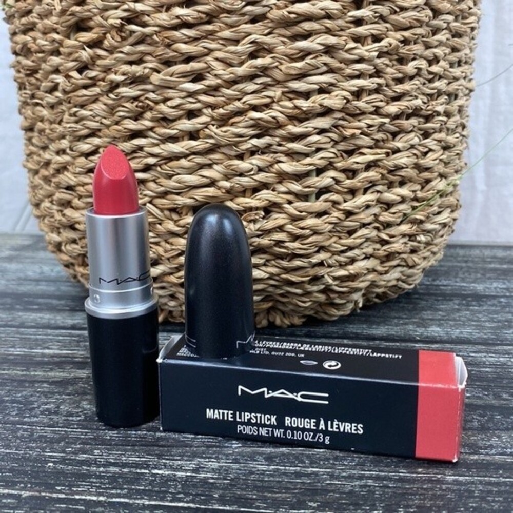 MAC Matte Lipstick 668 Forever Curious Red Lipstick NIB NEW